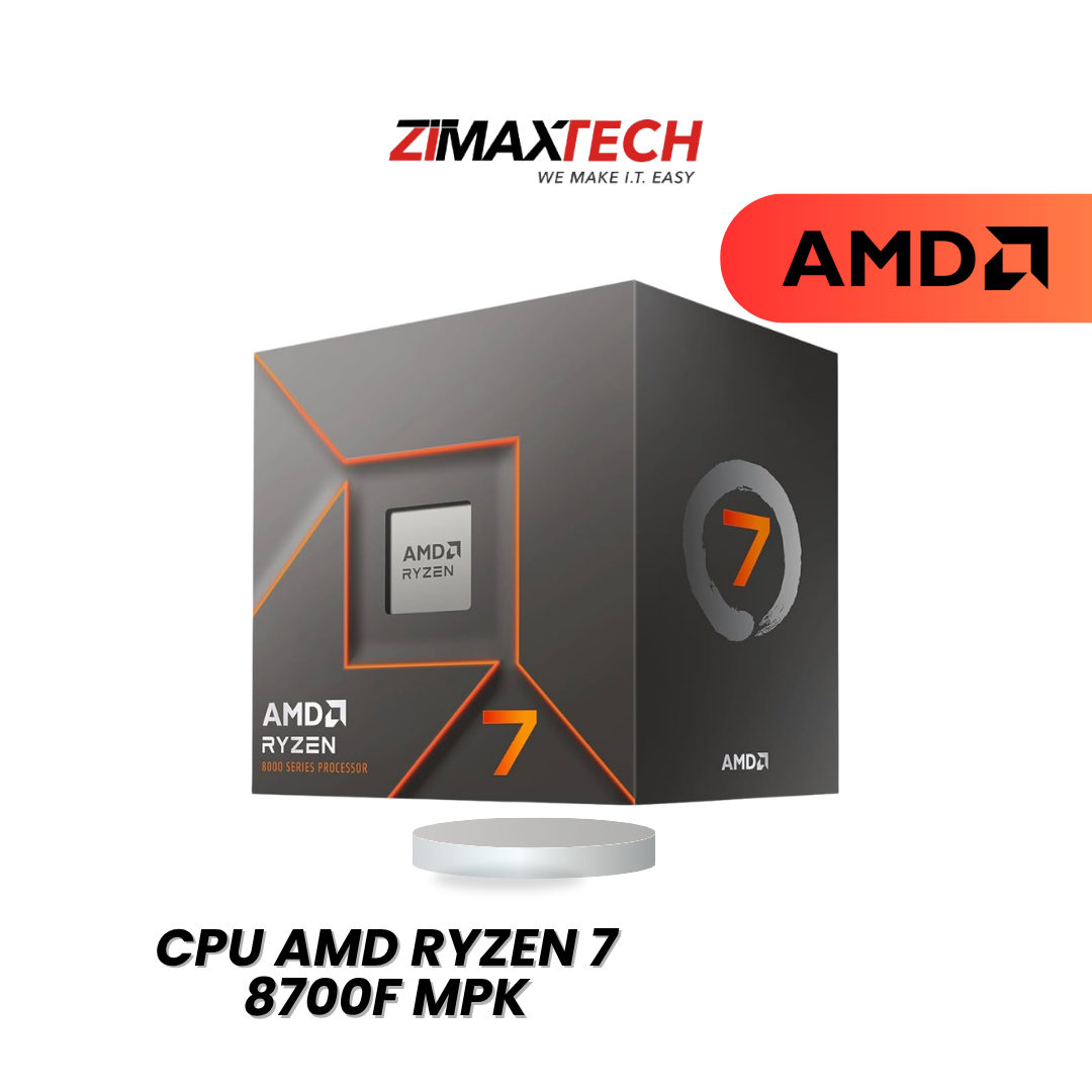 AMD RYZEN 7 8700F (AM5) — 8C/16T, UP TO 5.0GHZ, 16MB L3 CACHE, NO